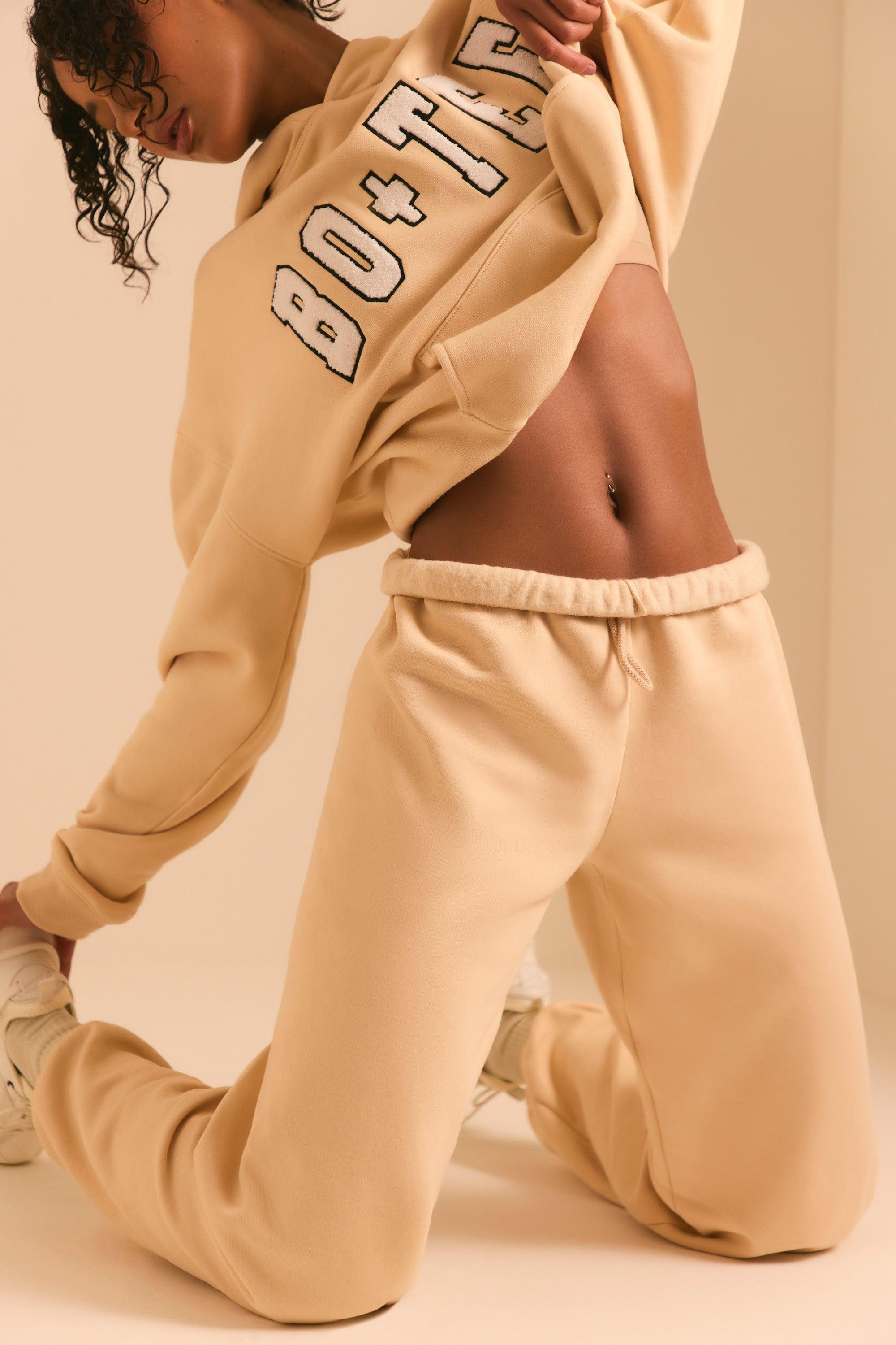 Relaxed Fit Joggers in Sand Product Image