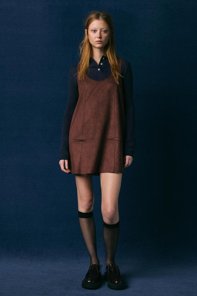 FAUX SUEDE MINI DRESS Product Image