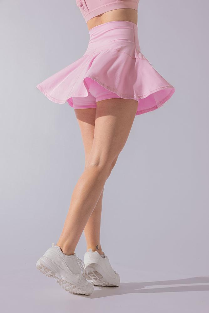 Crisscross Hourglass® Twirl Skort - Bubblegum Product Image