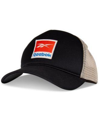 Reebok Mens Embroidered Logo Patch Snapback Trucker Hat Product Image