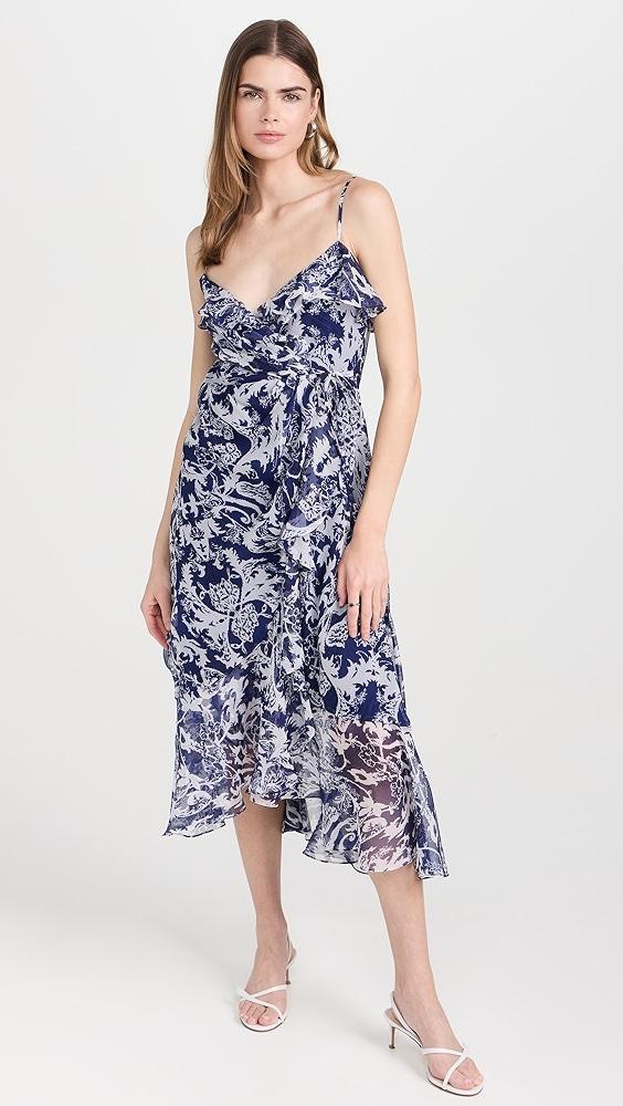 Prabal Gurung Ruffle Hem Wrap Dress | Shopbop Product Image