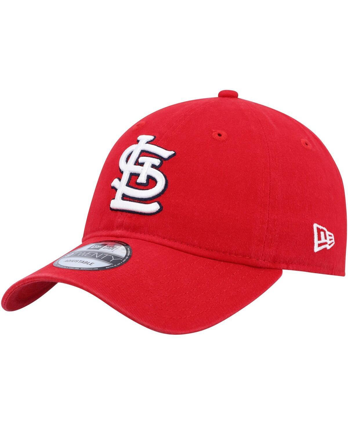 Mens New Era Red St. Louis Cardinals Logo Replica Core Classic 9TWENTY Adjustable Hat Product Image