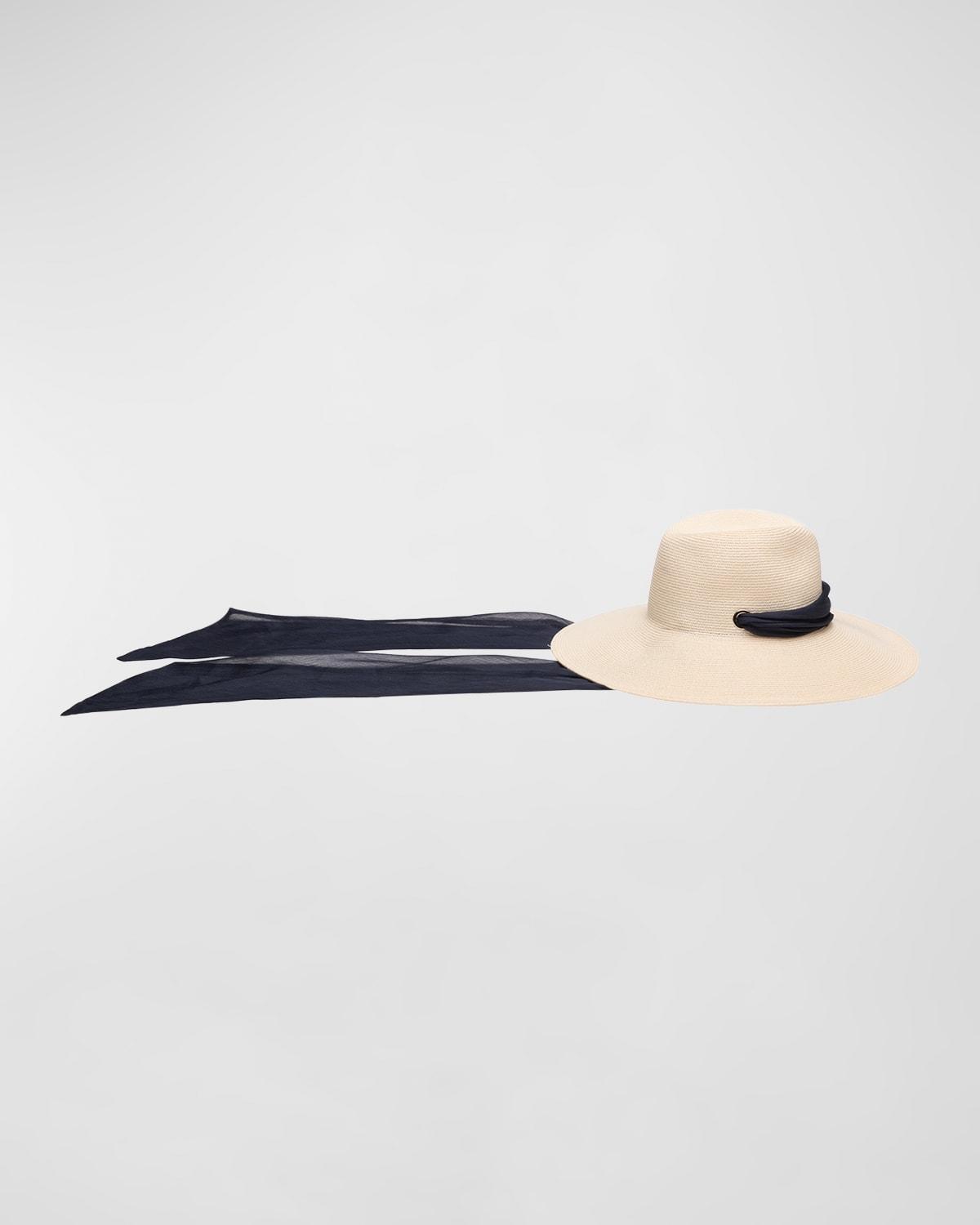 Womens Cassidy Straw Wide-Brim Fedora Product Image