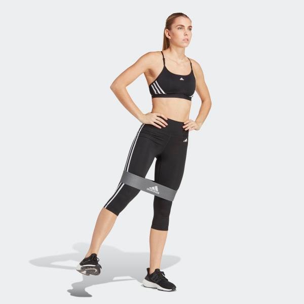 Train Essentials 3-Stripes High-Waisted 3/4 Leggings Product Image