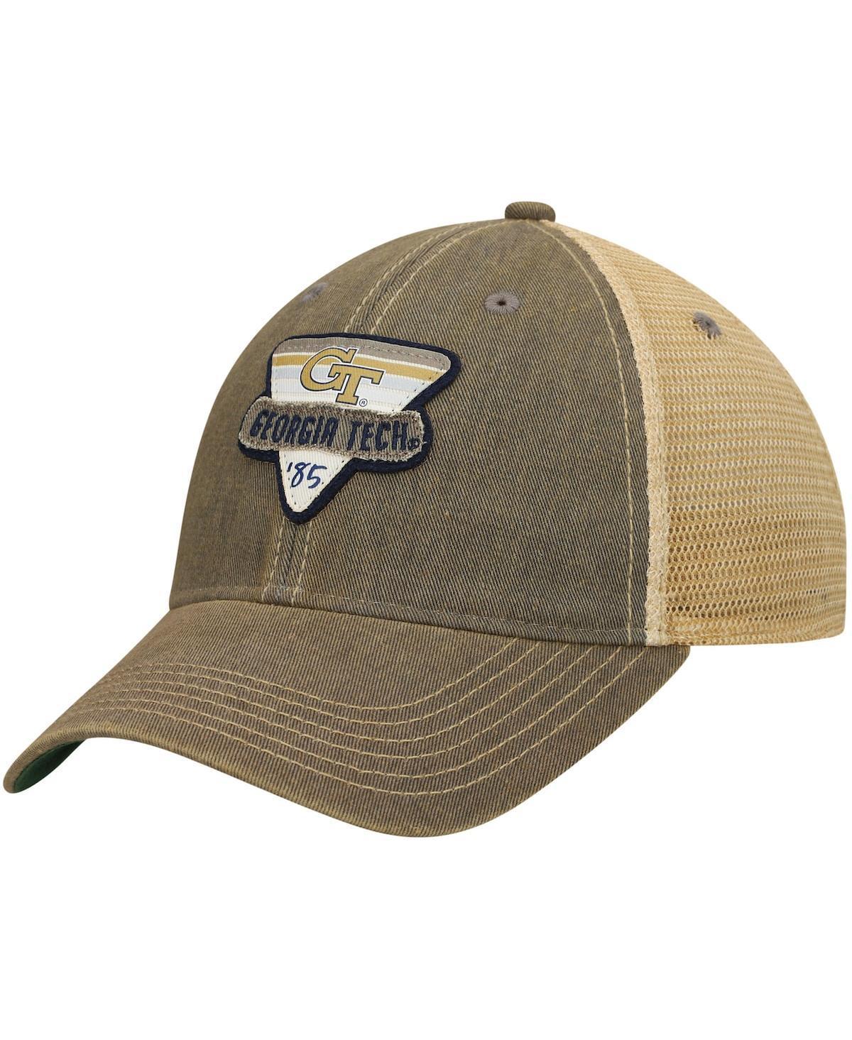 Mens Gray Georgia Tech Yellow Jackets Legacy Point Old Favorite Trucker Snapback Hat Product Image