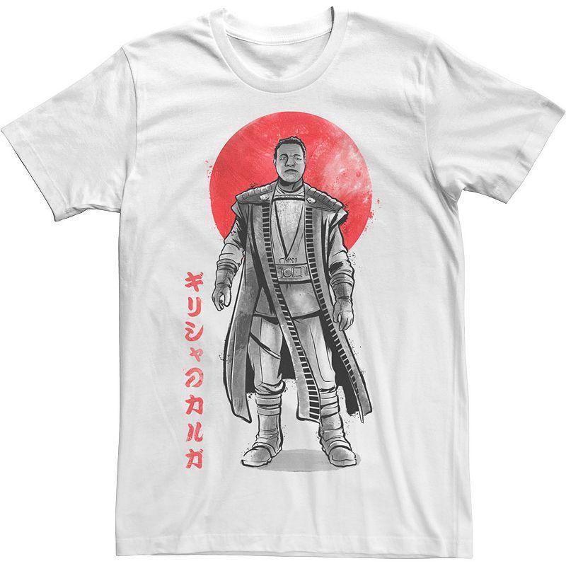 Mens Star Wars The Madolorian Sumie Ink Greef Kanji Tee Product Image