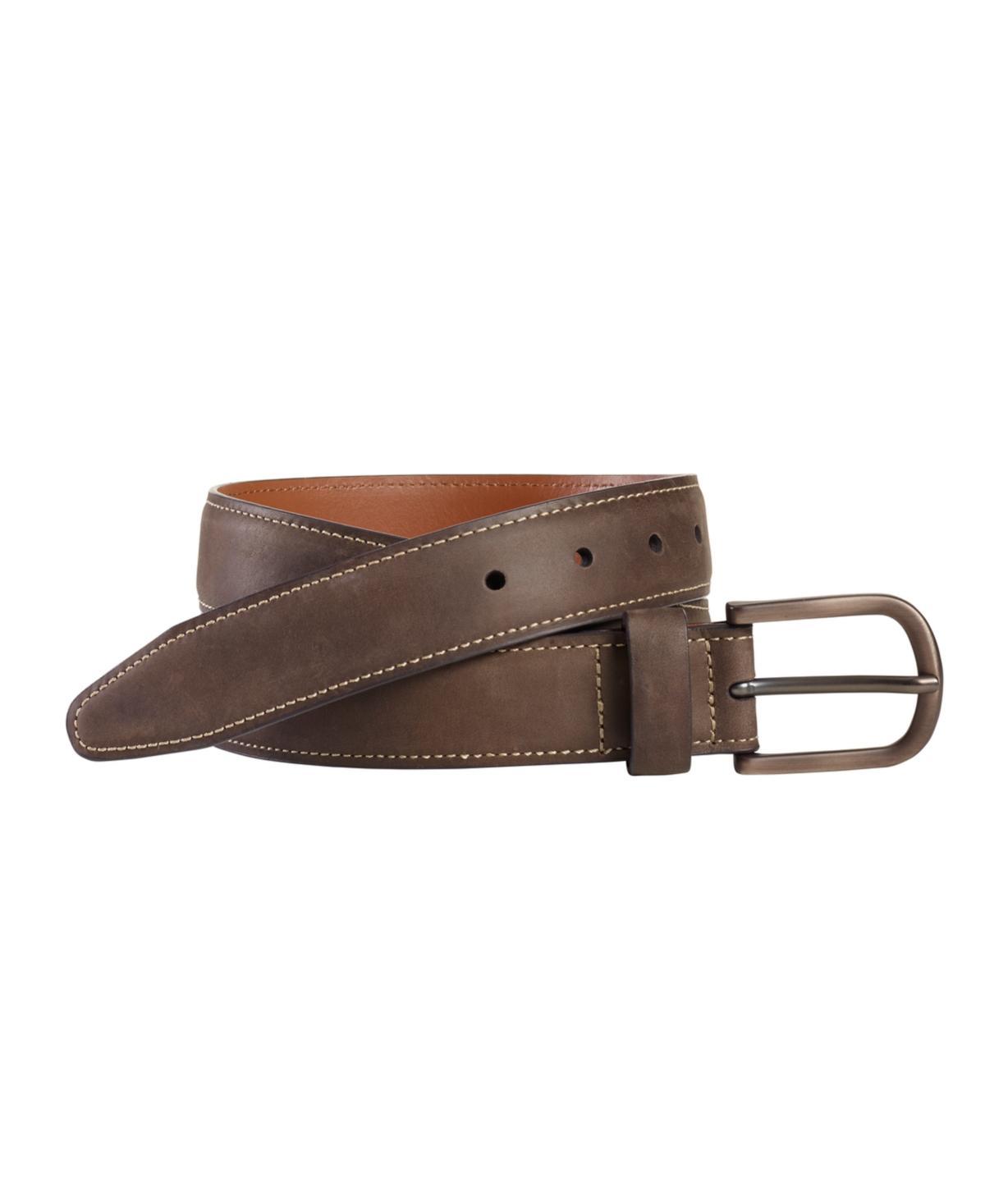 Johnston & Murphy Mens Oiled Contrast Stitched Belt Product Image