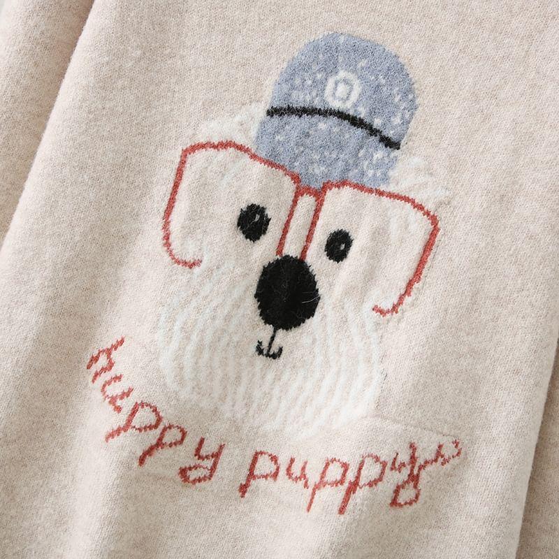 Crewneck Dog Face Sweater Product Image