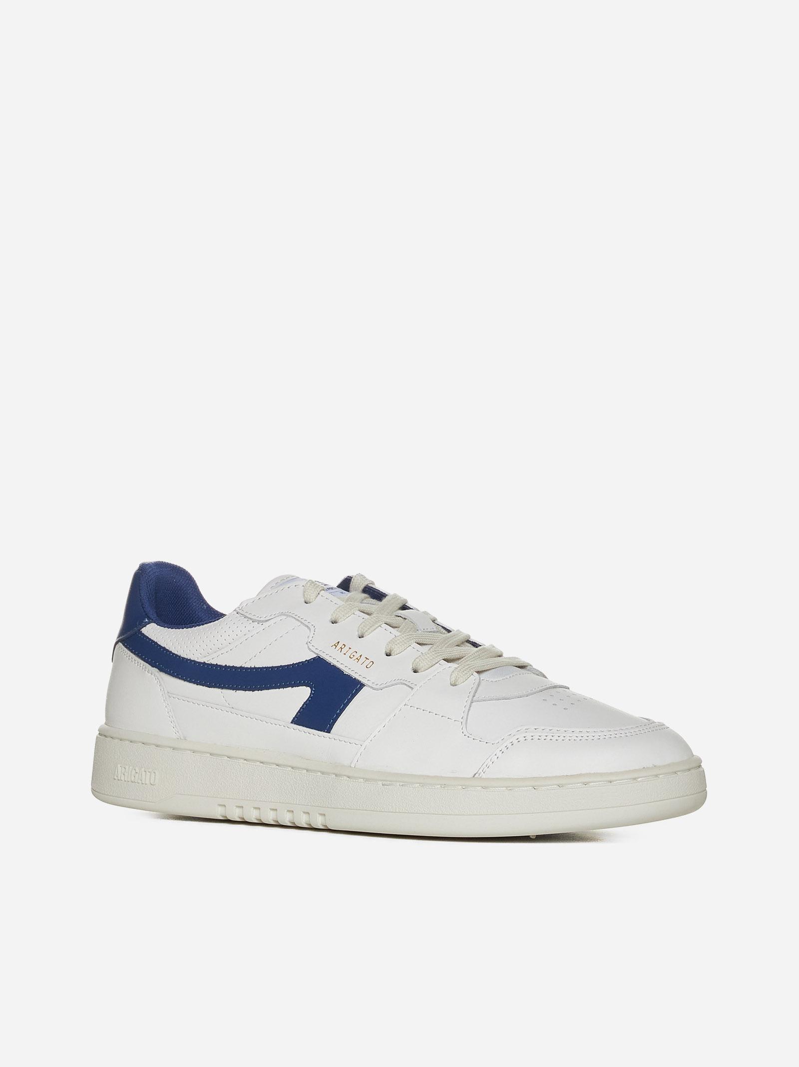 AXEL ARIGATO Dice Stripe Leather Sneakers In White,blue Product Image