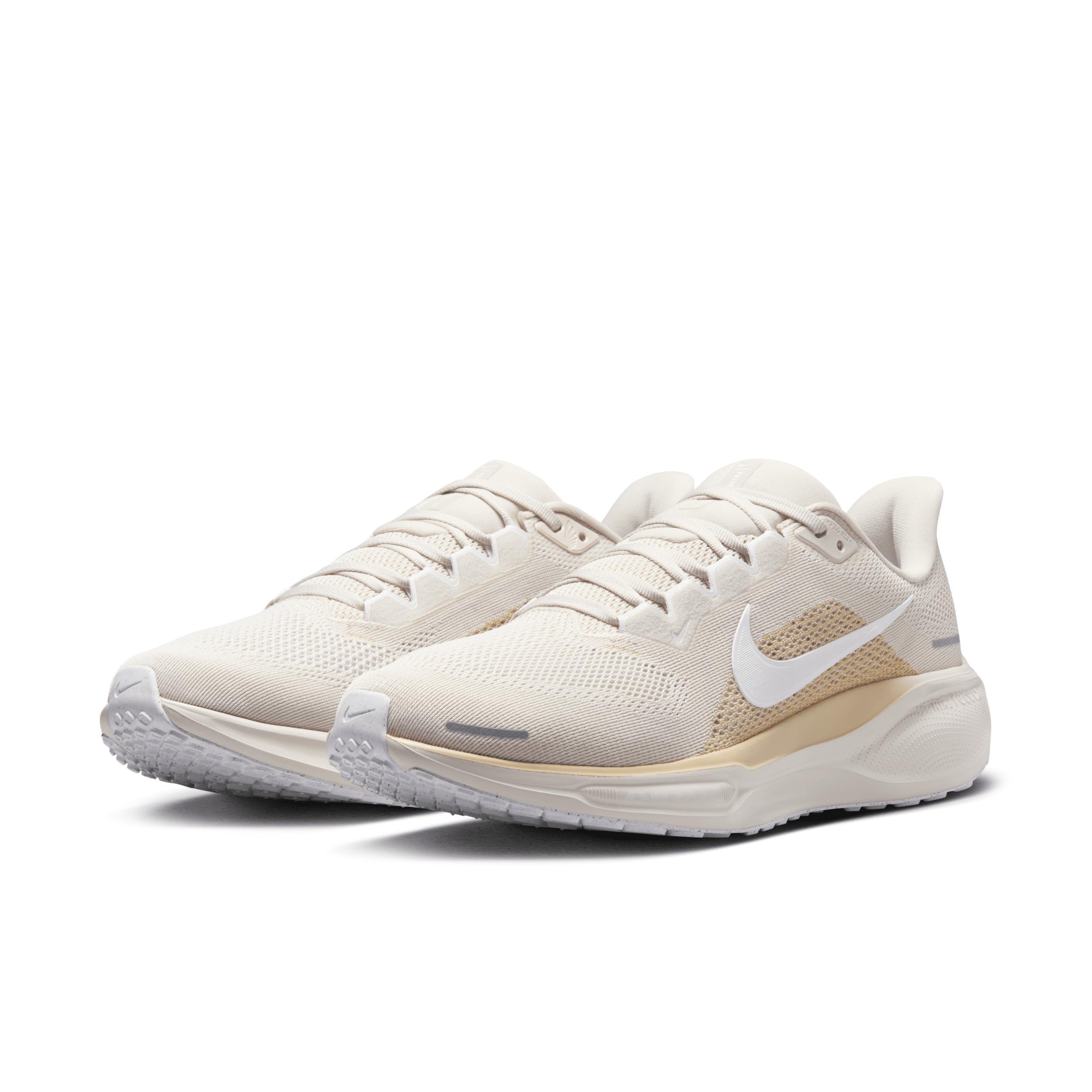 Nike Mens Nike Air Zoom Pegasus 41 - Mens Running Shoes White/Tan Product Image