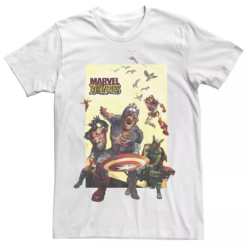 Mens Marvel Zombies Avengers Group Shot Zombie Graphic Tee Product Image