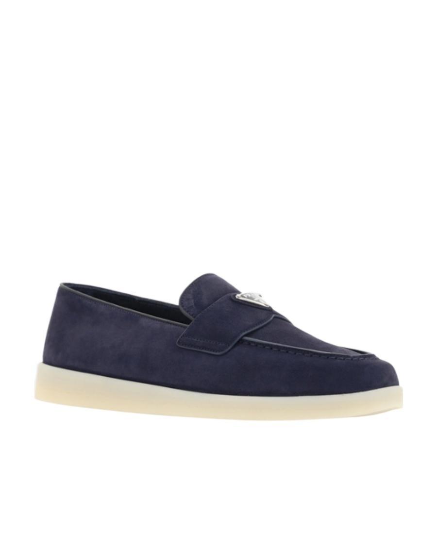 PRADA Loafers In Blue Product Image