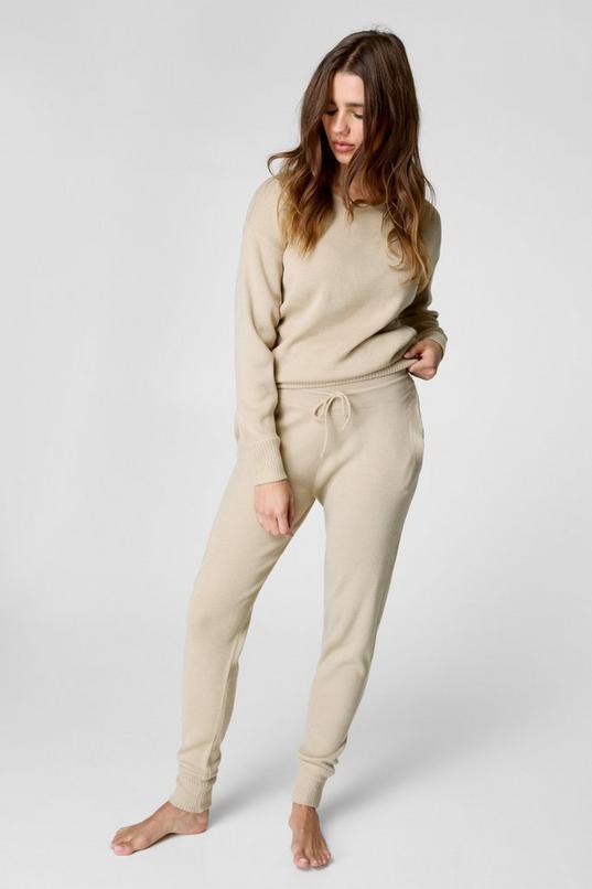 Knitted Drop Shoulder Jogger Set product image