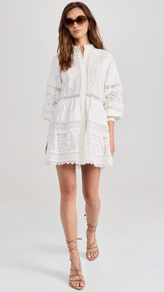 alice + olivia Cailin Tunic Tiered Midi Dress | Shopbop Product Image