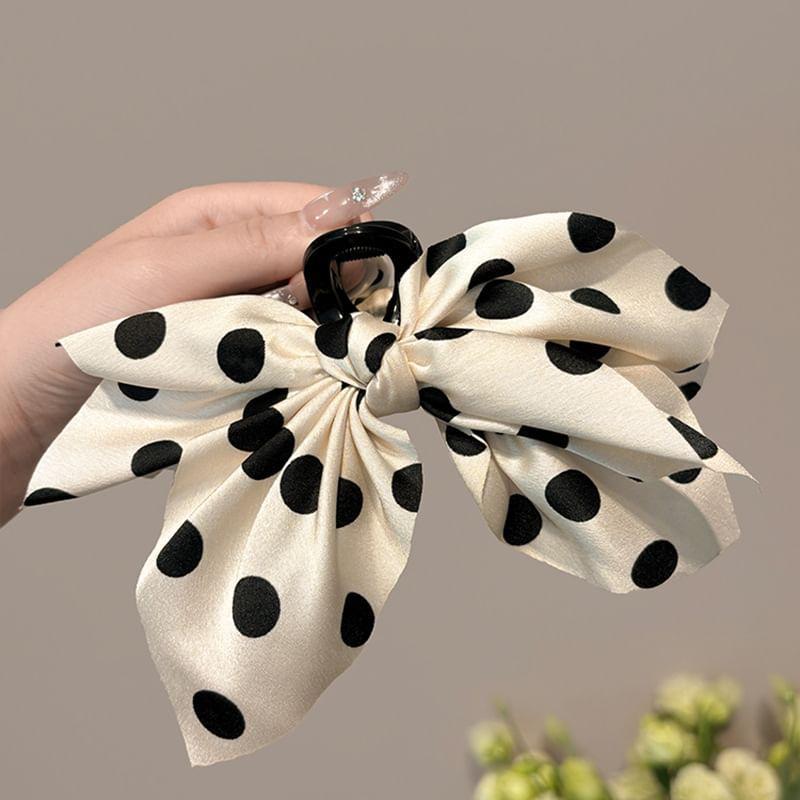 Dotted Bow Hair Claw Product Image