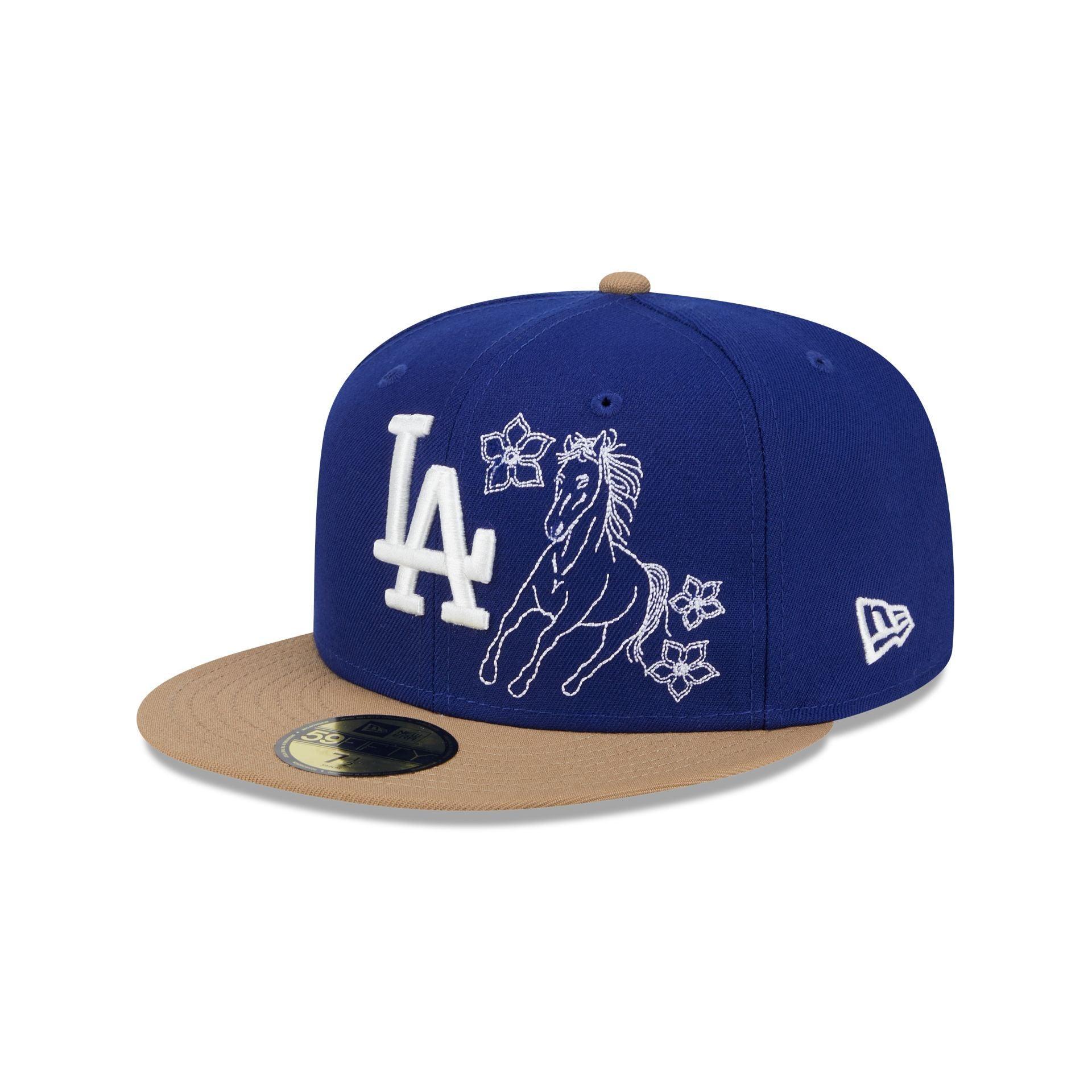 Los Angeles Dodgers Western Khaki 59FIFTY Fitted Hat Male Product Image