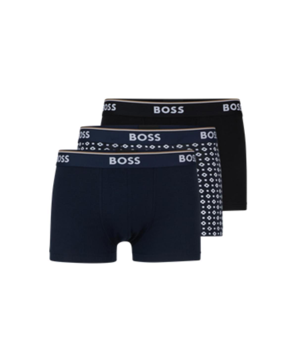 Boss by Hugo Boss Mens 3-Pack Trunk with Design Underwear Product Image