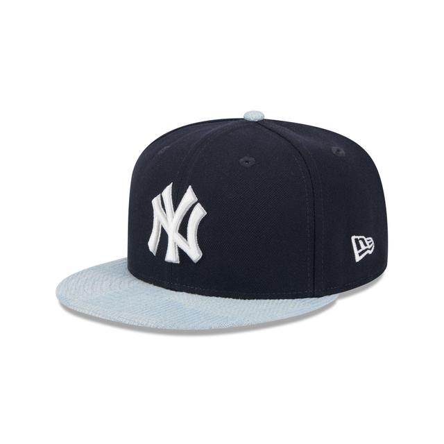 New York Yankees Patch Denim 59FIFTY Fitted Hat Male Product Image