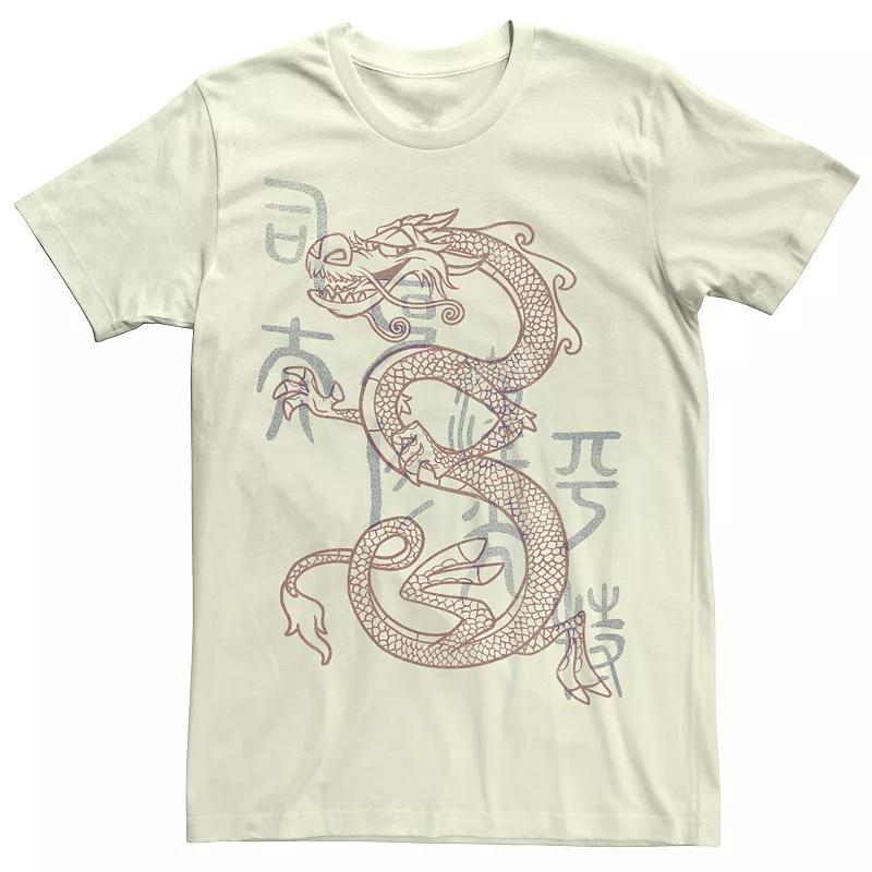 Fifth Sun Mens Line Mushu Dragon Short Sleeve Crew T-shirt Product Image