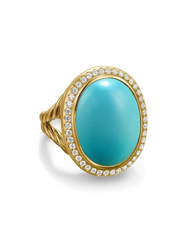 Womens Albion Oval Ring in 18K Yellow Gold Product Image