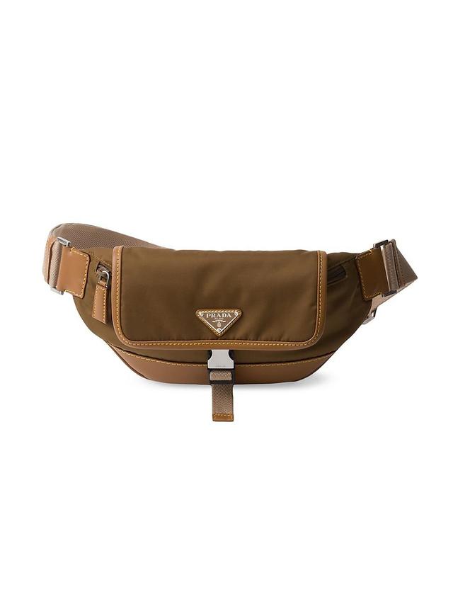 Mens Re-Nylon and Leather Shoulder Bag Product Image