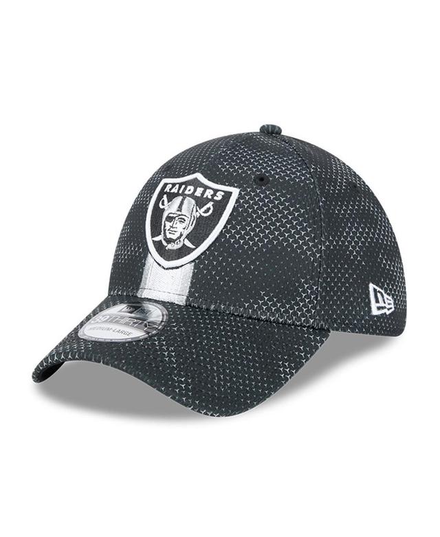 New Era Mens Black Las Vegas Raiders 2024 Sideline 39THIRTY Flex Hat Product Image