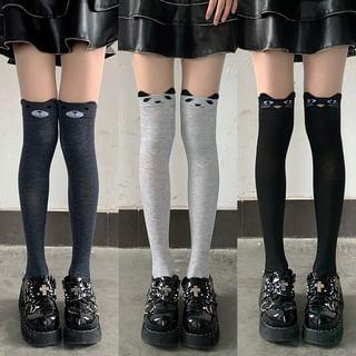 Cartoon Patterned Over The Knee Socks Product Image