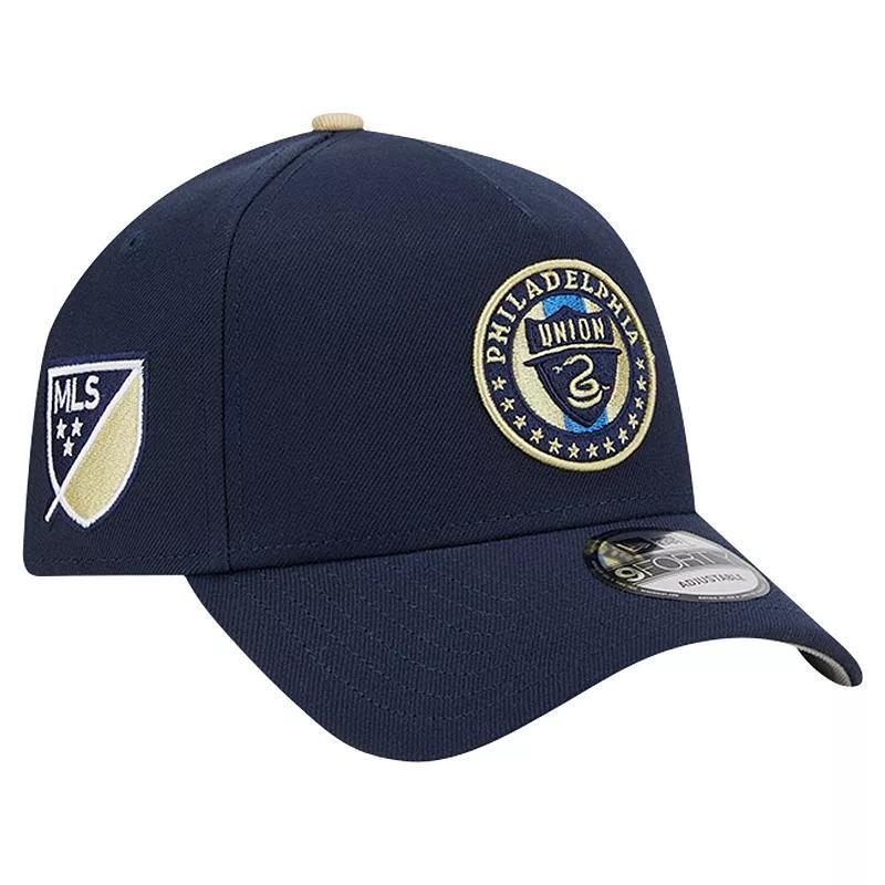 Mens New Era Philadelphia Union 2024 Kick Off Collection 9FORTY A-Frame Adjustable Hat, Blue Product Image