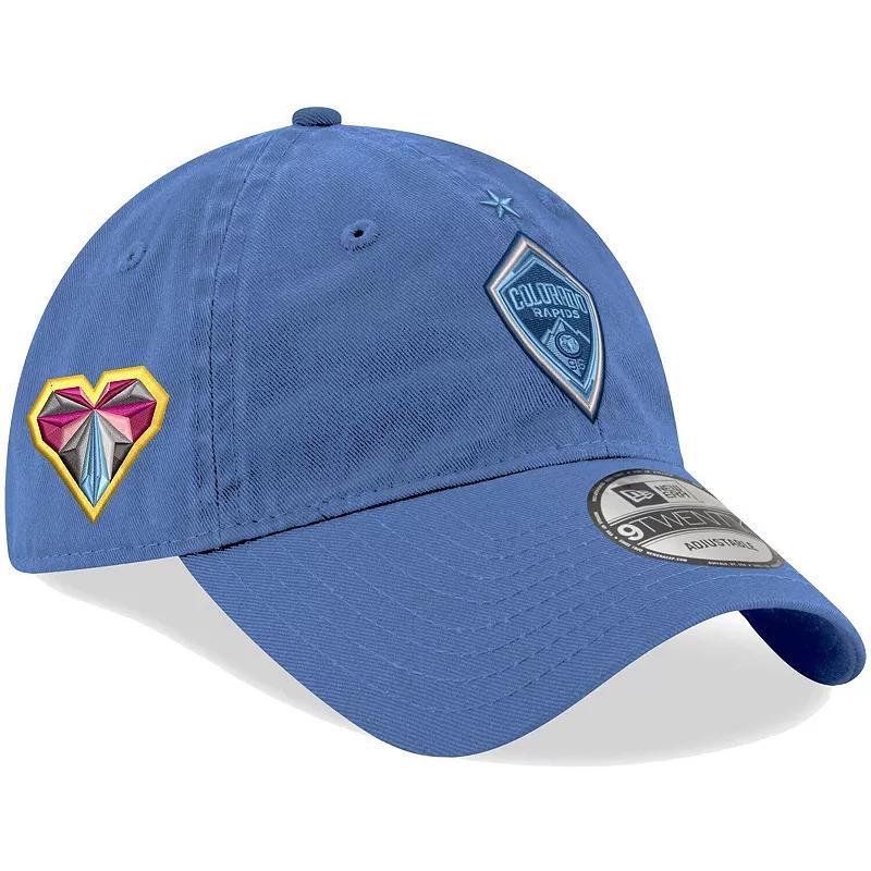 Mens New Era Light Blue Colorado Rapids Jersey Hook 9TWENTY Adjustable Hat Product Image