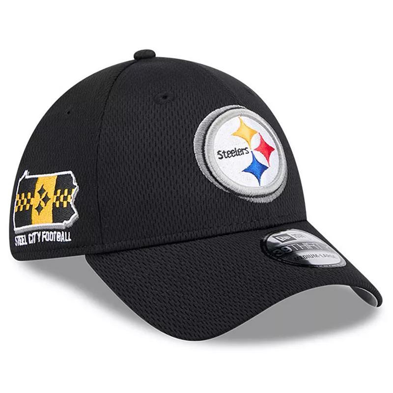 Mens New Era Black Pittsburgh Steelers 2024 NFL Draft 39THIRTY Flex Hat Product Image