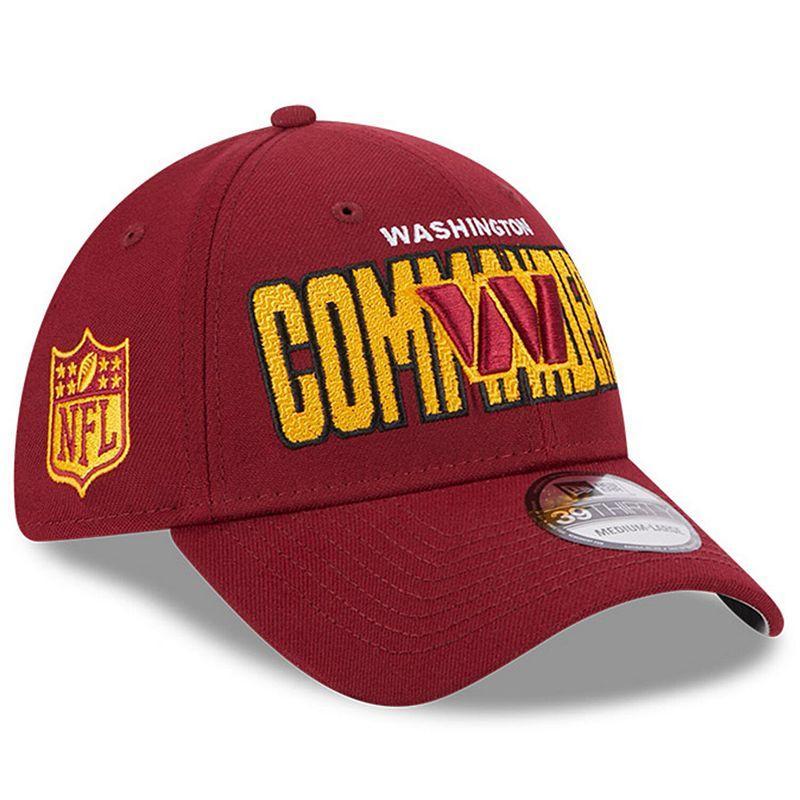 Mens New Era Burgundy Washington Commanders 2023 NFL Draft 39THIRTY Flex Hat Product Image