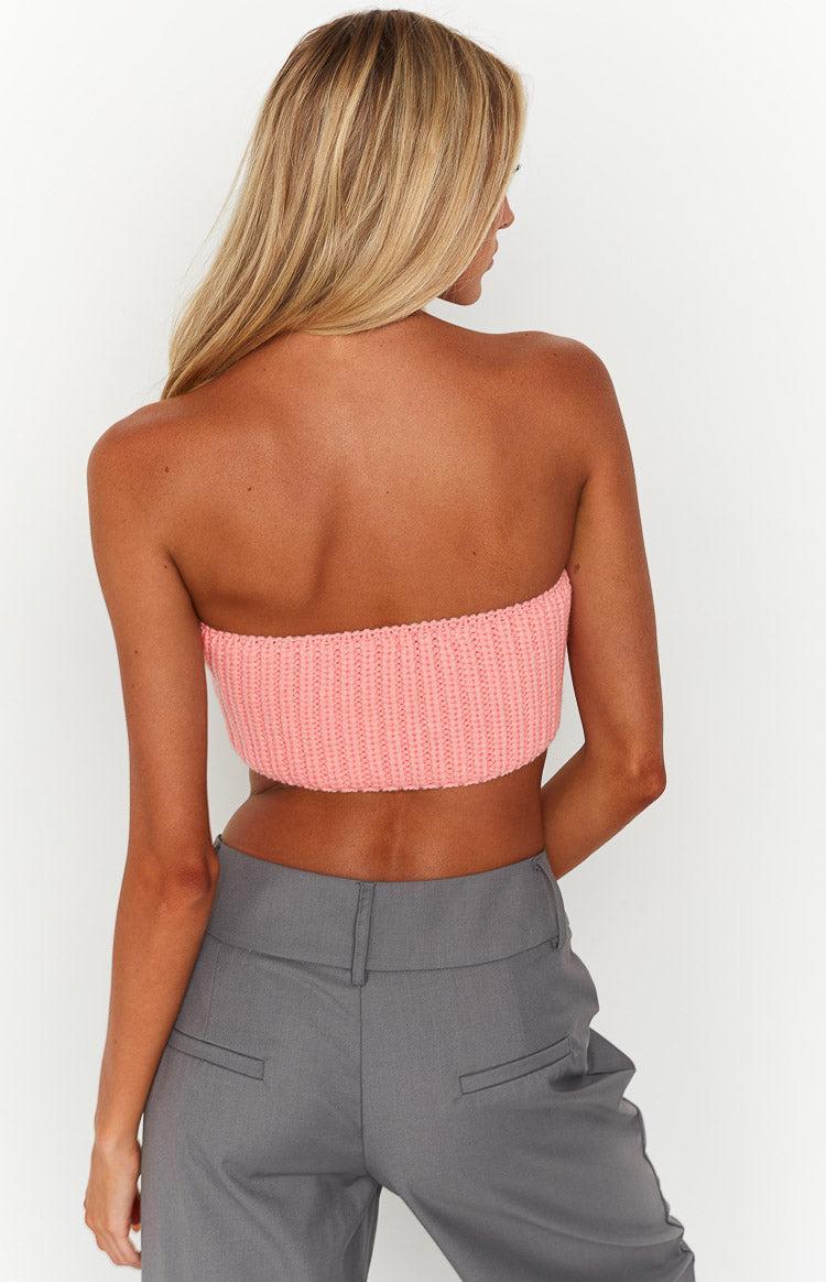 Debbie Pink Knit Bandeau Product Image