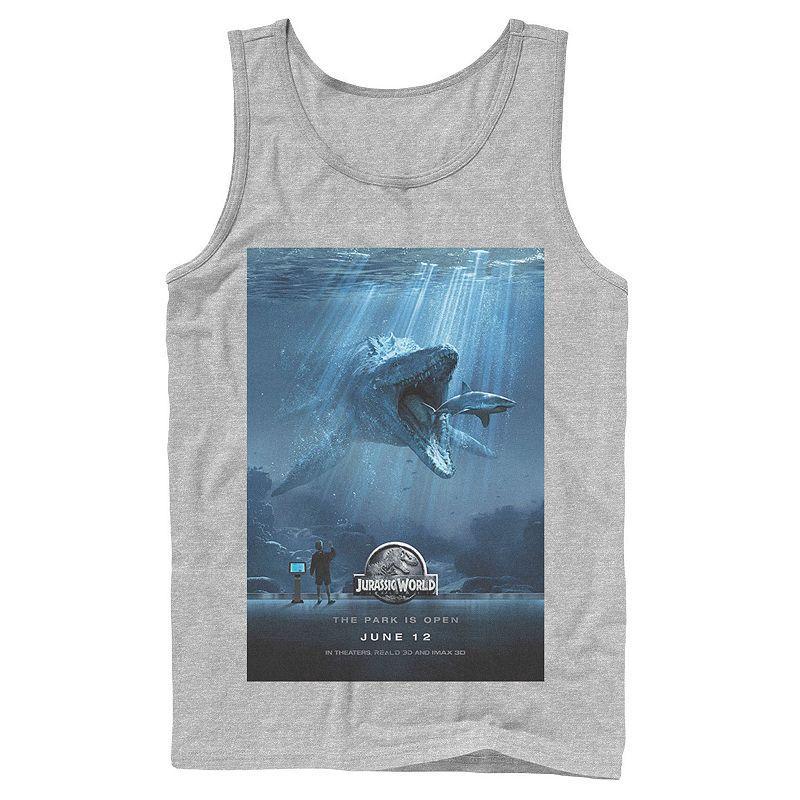 Mens Jurassic World Mosasaurus Movie Poster Tee Product Image