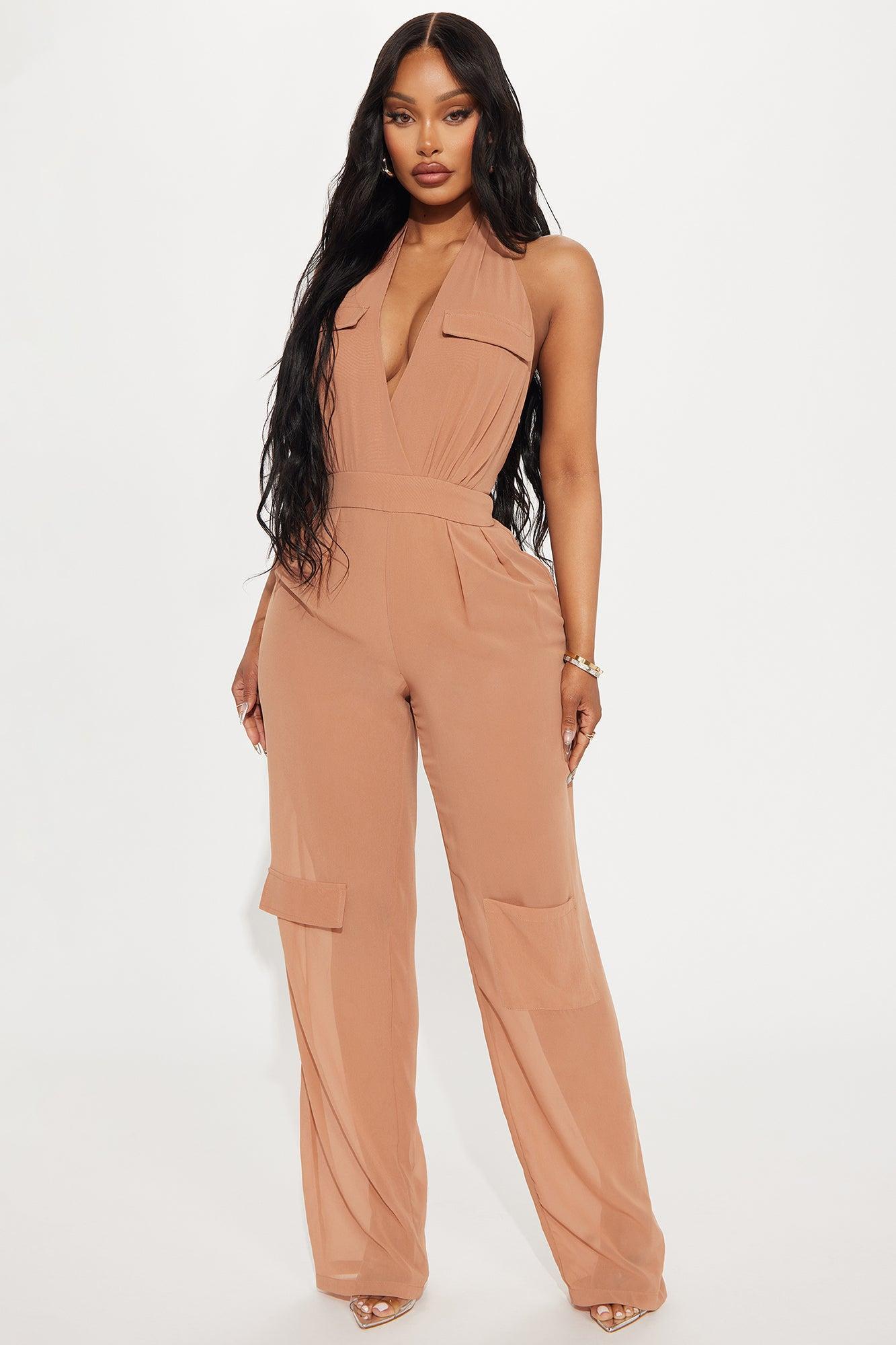 Feelings For You Jumpsuit - Mocha Product Image