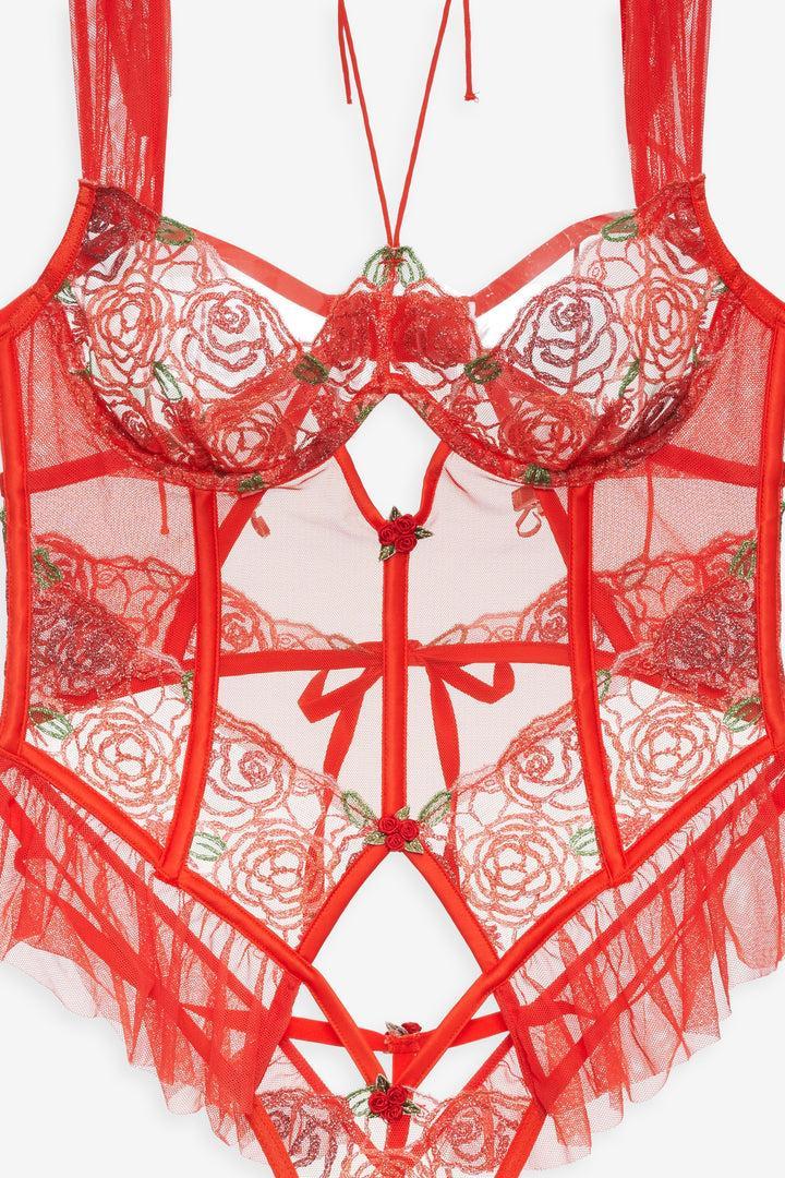 Gene Bodysuit — Red Product Image