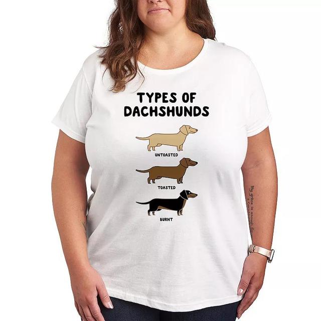 Plus Types Of Dachshunds Graphic Tee, Womens Product Image