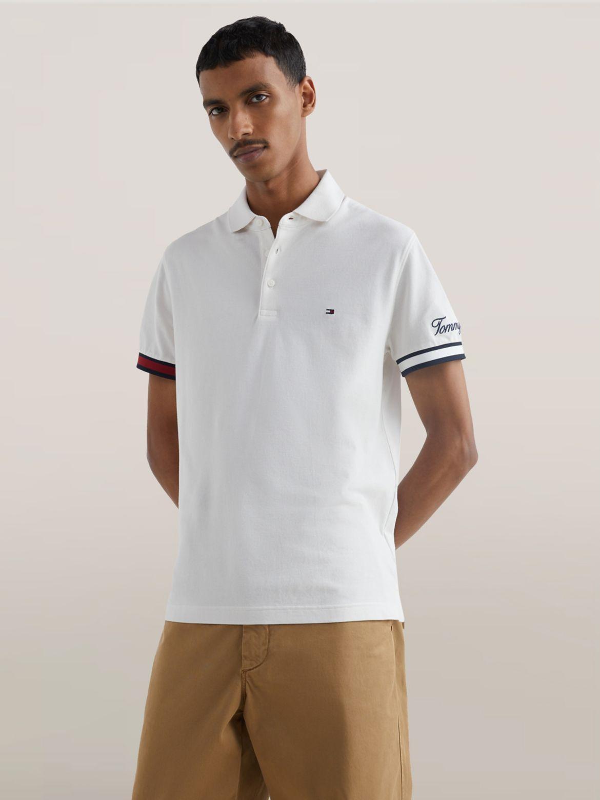 Tommy Hilfiger Men's Slim Fit Flag Cuff Polo Product Image