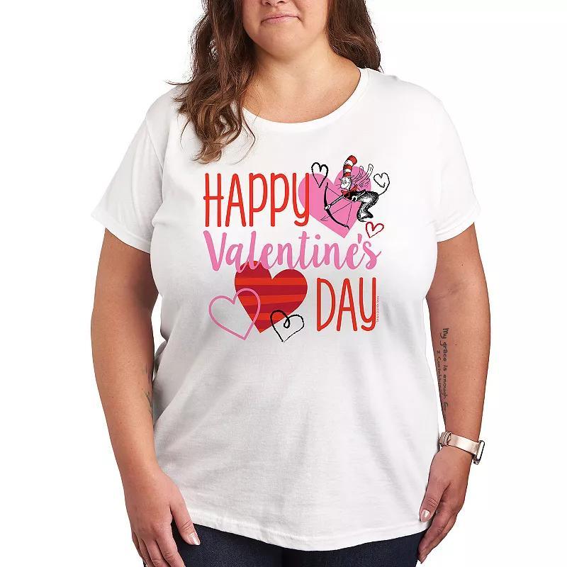 Plus Size Dr. Seuss Happy Valentines Day Graphic Tee, Womens product image