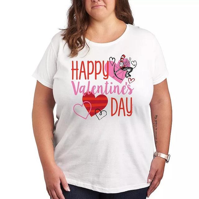 Plus Size Dr. Seuss Happy Valentines Day Graphic Tee, Womens Product Image