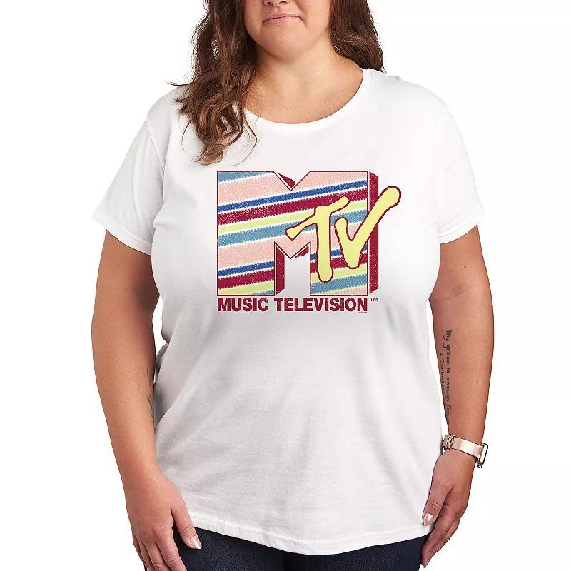 Plus MTV Allan Logo Graphic Tee, Womens Product Image