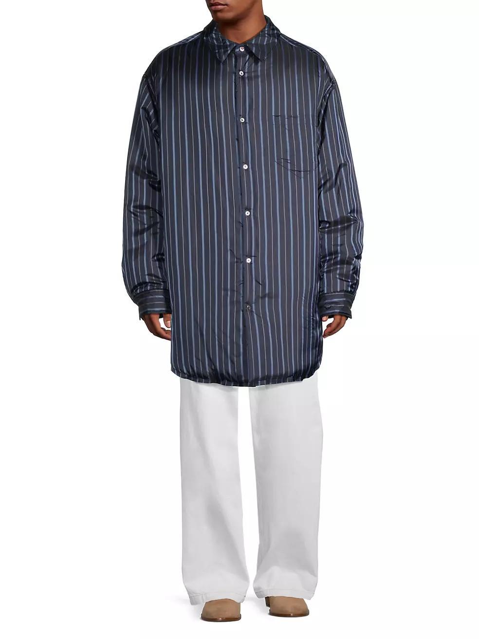 Striped Padded Shirt Product Image