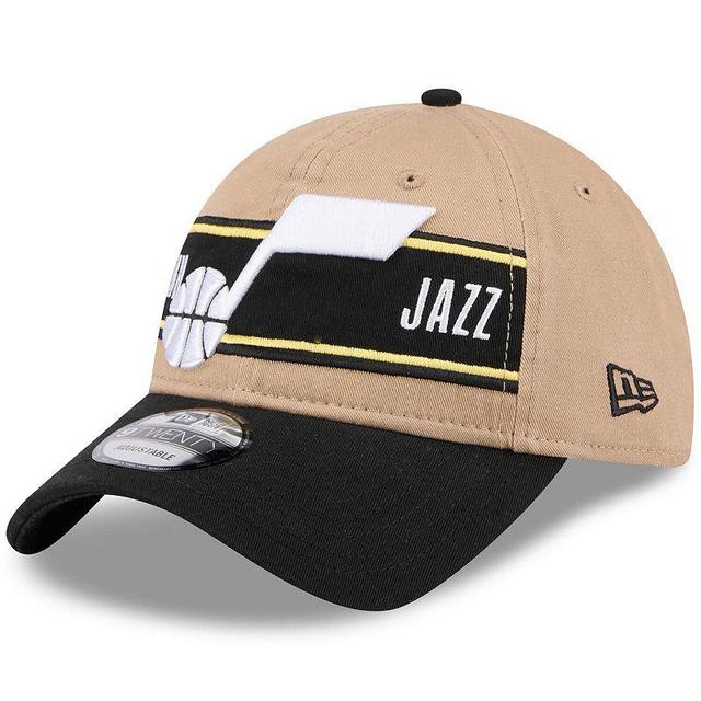 Mens New Era Tan/Black Utah Jazz 2024 NBA Draft 9TWENTY Adjustable Hat Product Image