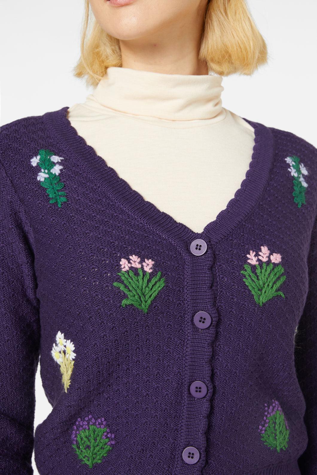 Herb Embroidered Cardi Product Image