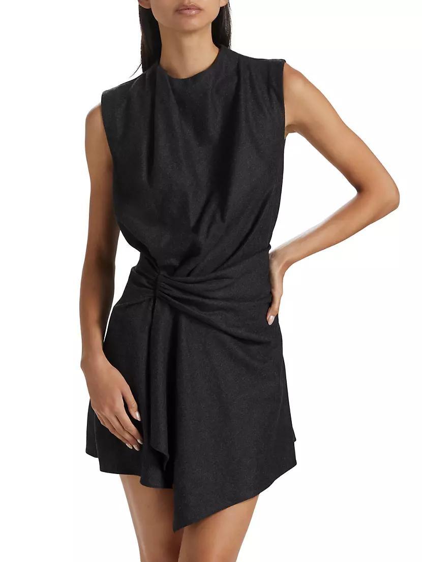 Womens Dion Draped Wool-Blend Minidress Product Image