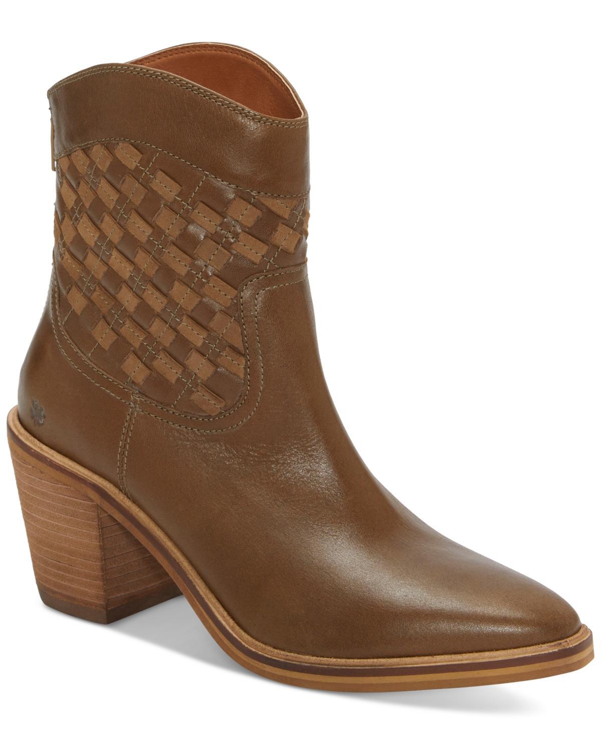 Lucky Brand Womens Aryleis Block-Heel Ankle Cowboy Booties Product Image