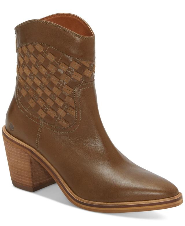 Lucky Brand Womens Aryleis Block-Heel Ankle Western Booties Product Image