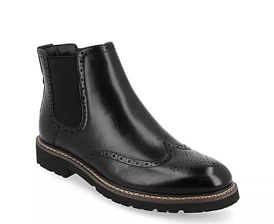 Vance Co. Hogan Tru Comfort Foam Mens Wingtip Chelsea Boots Product Image