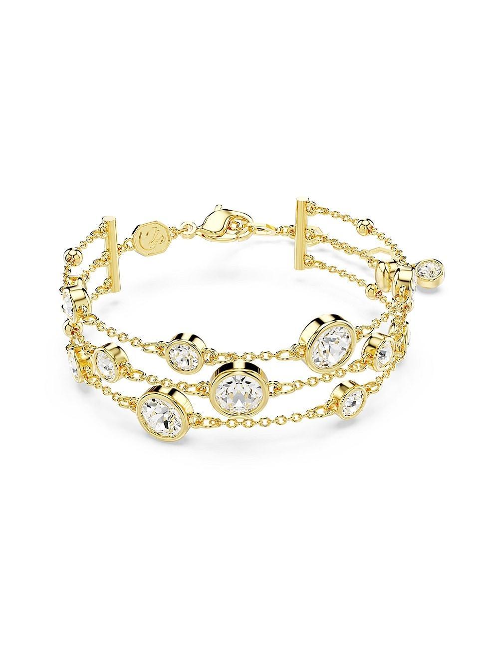 Womens Imber Goldtone & Crystal Wide Bracelet Product Image