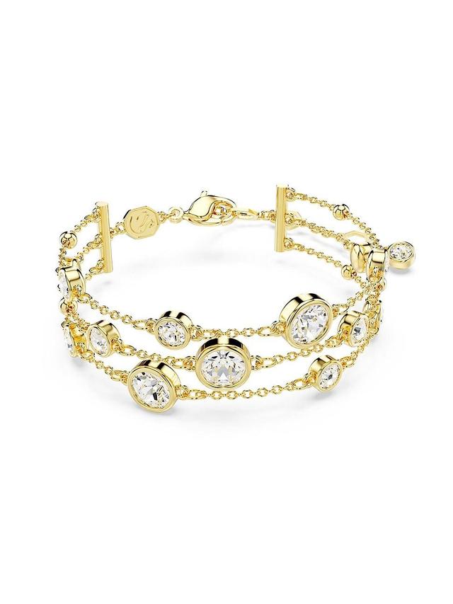 Womens Imber Goldtone & Crystal Wide Bracelet Product Image