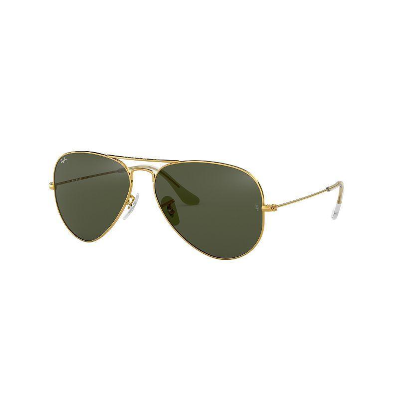 Ray-Ban Original Brow Bar Aviator Sunglasses, 58mm Product Image